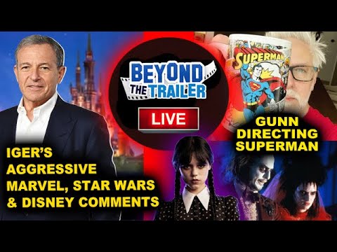 James Gunn directing Superman Legacy, Bob Iger Marvel Star Wars Comments, Jenna Ortega Beetlejuice 2