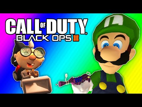 BO3 Zombies - Rescuing Luigi Mansion-e from Prison! (Luigi&#039;s Mansion Custom Map)