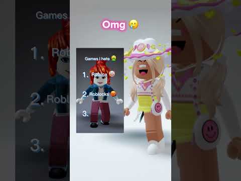 WHY IS SHE PLAYING ROBLOX 😭🤨