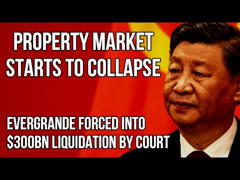 CHINA Property Market Starts to Collapse as Evergrande is Forced into Liquidation by Hong Kong Court