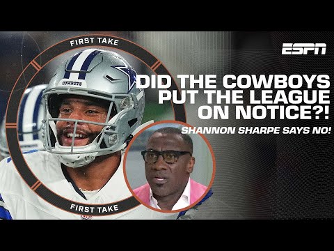 Shannon Sharpe says the Cowboys DIDN&#039;T put the league on notice after win over Giants 👀 | First Take