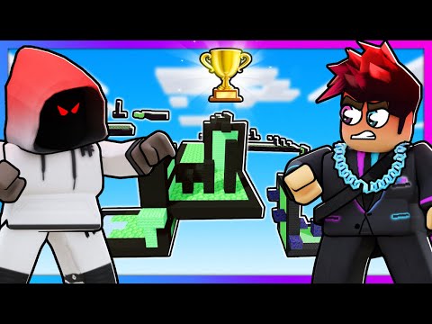 EXTREME PARKOUR RACE for $100,000 Robux in Roblox BedWars!