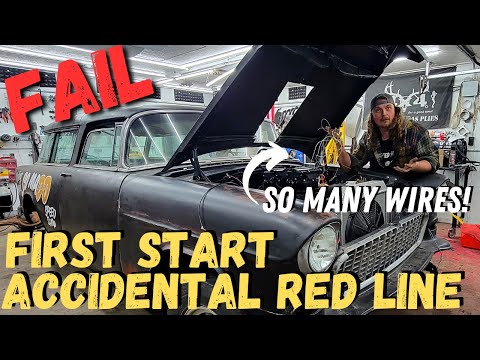 FAILED FUEL INJECTED FIRST START? - I Don&#039;t Technology Well.... 1955 Chevy Nomad Gasser