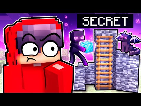 My Enderman&#039;s SECRET Base In Minecraft!