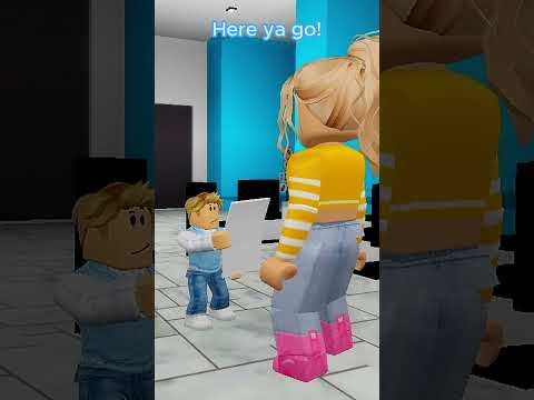 When a toddler paints a picture of you .. #roblox #brookhaven