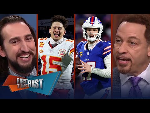 Chiefs advance to AFC Title Game, Bills lose, Mahomes outduels Allen | NFL | FIRST THINGS FIRST