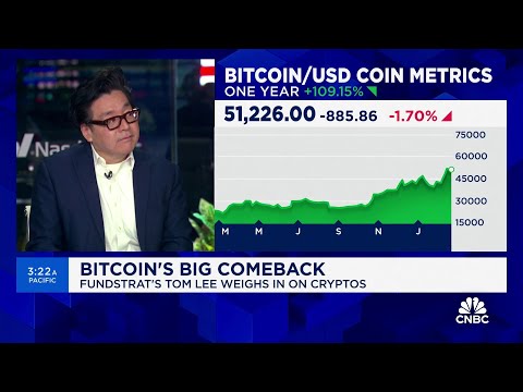 Bitcoin could get as high as $150,000 this year, says Fundstrat&#039;s Tom Lee