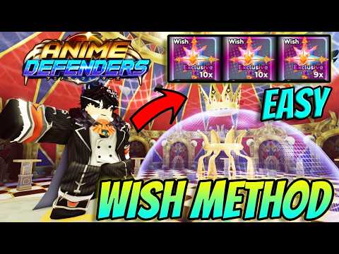 Insane *FAST* Wish Crystal Method In Anime Defenders Update 3.. (EASY)