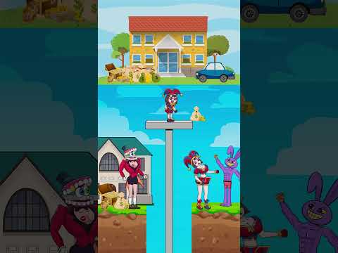 Adorable Little Pomni And Her Parents - Funny Animation #Shorts