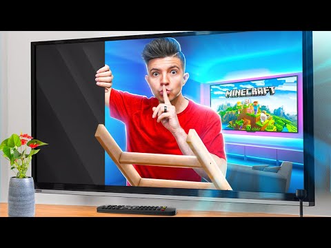 I Built a HIDDEN ROOM in My TV!