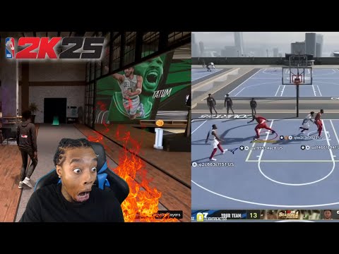 FlightReacts To The 1ST REAL PARK GAME on NBA 2K25... + MYPLAYER MYCOURT BUILDER COMPLETE BREAKDOWN!