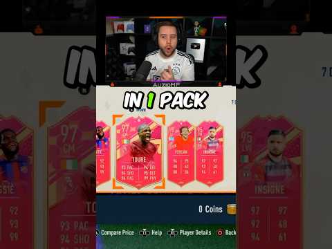 5 FUTTIES IN 1 PACK! 🤯 #fifa23 #shorts #football