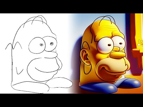 MAKING ARTWORK FROM OUR DOODLES WITH AN AI