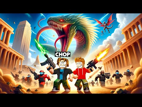 ROBLOX ESCAPE A GIANT WORLD SERPENT OBBY WITH CHOP