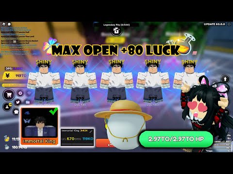 Update 60! PreEasterEggs!! 670LvL 100KO IMMORTAL KING!! Gate Z BUG!! CODE! Anime FIghters