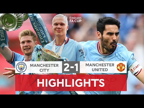 Man City Score From KICK OFF | Manchester City 2-1 Manchester United | FINAL | Emirates FA Cup 22-23