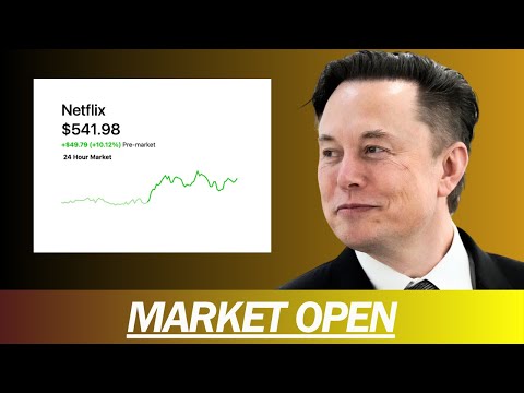 NETFLIX MOONS, PAYPAL IS UP, TESLA REPORTS EARNINGS AND IS WORKING ON A 25K CAR?! | MARKET OPEN