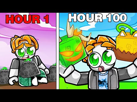 I Spent 100 Hours FRUIT HUNTING in Blox Fruits