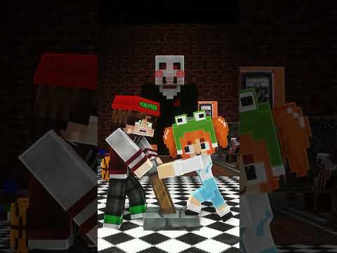 MINEGREEN Korku Evinde Mahsur Kaldı! - Minecraft #shorts