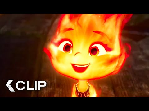 ELEMENTAL Movie Clip - “Baby Ember Plays With Her Dad” (2023) Pixar