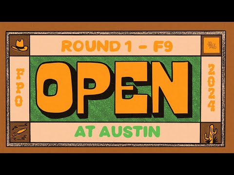 2024 The Open at Austin | FPO R1F9 | Pierce, Tattar, Mandujano, Handley | Jomez Disc Golf