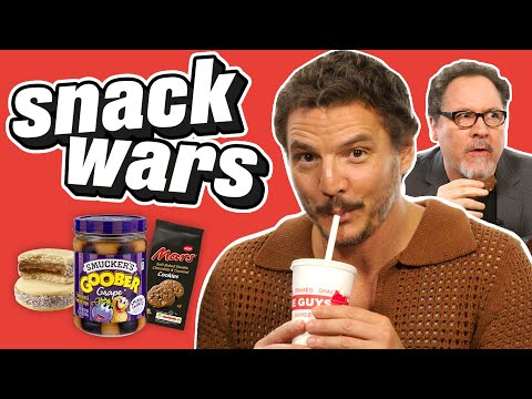 Pedro Pascal &amp; Jon Favreau Compare American and Chilean Snacks | Snack Wars