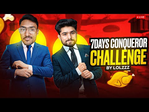 BGMI LIVE💚I ROAD TO 200K YOUTUBE FAMILY❤ I 7 DAY&#039;S CONQUEROR CHALLENGE BY @LoLzZzGaming 💥🧿✨