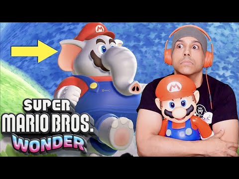 NEW SUPER MARIO GAME!! AND HE AN ELEPHANT!? [SUPER MARIO BROS. WONDER] [REACTION]