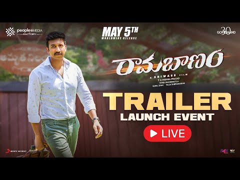 Ramabanam Trailer Launch Event LIVE | Gopichand | Sriwass | Dimple Hayathi | Mickey J Meyer
