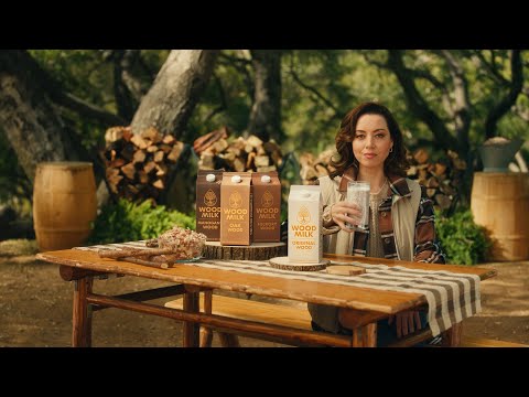 Introducing Wood Milk: Aubrey Plaza&#039;s Newest Product #drinkwoodmilk