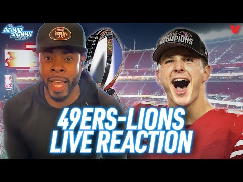 49ers EPIC COMEBACK vs. Lions reaction LIVE from Levi&#039;s, Chiefs beat Ravens | Richard Sherman NFL