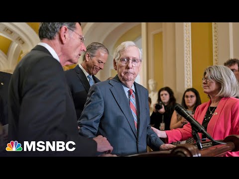 Mitch McConnell freezes at press conference and is escorted away