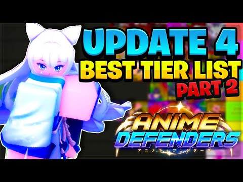 *BEST* Update 4 pt2 UNIT TIER LIST In Anime Defenders (META &amp; WHO TO SUMMON FOR