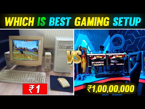 ₹1 GAMING SETUP vs ₹1 CRORE GAMING SETUP 😱🔥 | GARENA FREE FIRE