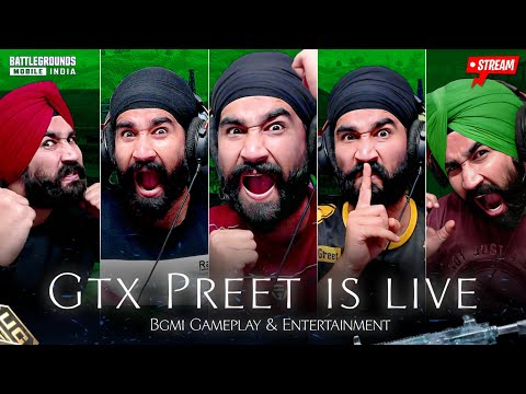 40 SOLO KILLS : BGMI LIVE | GTXPREET PUBG LIVE