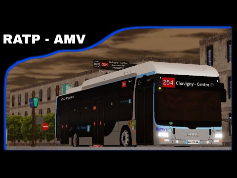 Ligne 254 | RATP-AMV | Man Lion&#039;City GNV IDFM | Roblox