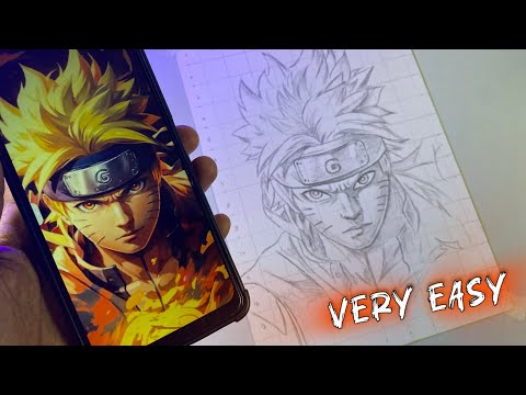Very Easy Naruto Uzumaki Outline Drawing narutoanime drawing