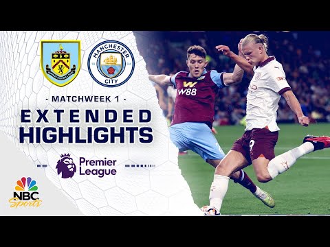 Burnley v. Manchester City | PREMIER LEAGUE HIGHLIGHTS | 8/11/2023 | NBC Sports