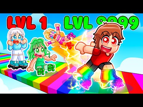 Level 1 vs Level 999 FASTEST SKATES in Roblox...