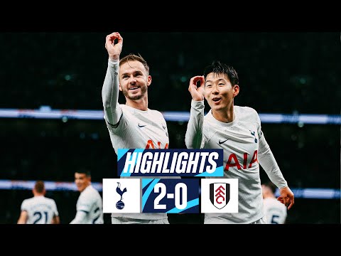 TOTTENHAM HOTSPUR 2-0 FULHAM // PREMIER LEAGUE HIGHLIGHTS // SON &amp; MADDISON SEND SPURS TOP