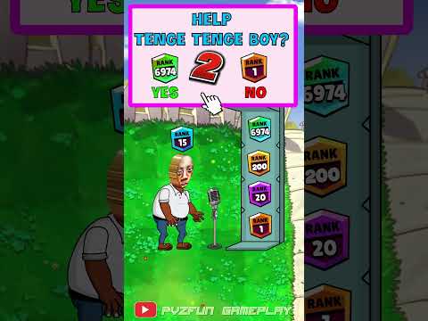 Please Help Tenge Tenge Boy Win Zombie In Level Up Rank 6974 Game | Plants vs Zombies Animation #2