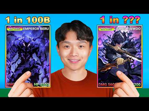Opening 1,000,000 Anime Cards to Beat Sung Jinwoo in Roblox