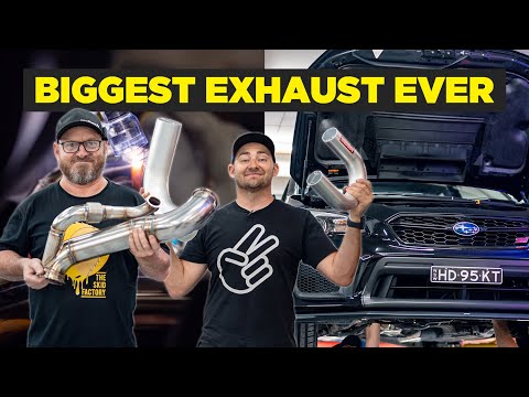 Custom stainless 3.5&quot; Exhaust - Marty&#039;s Levorg Part 12