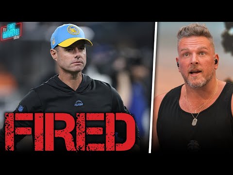 Pat McAfee Reacts LIVE To Brandon Staley Getting Fired After One Of NFL&#039;s Biggest Blow-Out Loss
