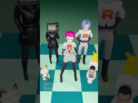 Pikachu &amp; Jessie 2 ft. Skibidi Toilet (Who&#039;s that Pokémon? 33) #pokemon #memes
