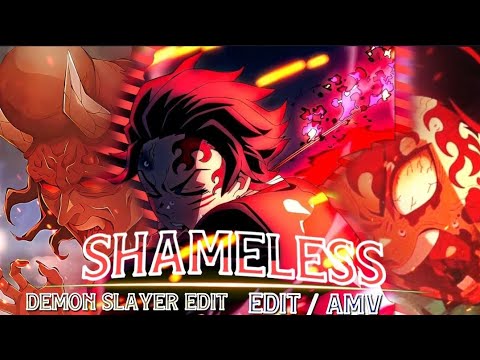 &quot;SHAMELESS&quot; - TANJIRO vs HANTENGU DEMON 😈 || [Edit/Amv]