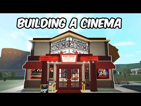 Building a MOVIE THEATRE in my BLOXBURG TOWN
