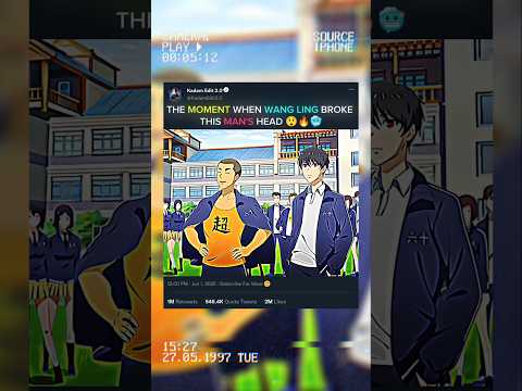 WANG LING BROKE THE MAN,S HEAD ☠️🔥🥶 #trending #anime #youtube #viralshort