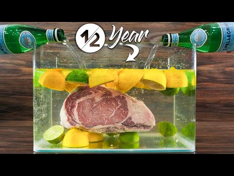 I aged steaks in LIME WATER for 1/2 yr and this happened!