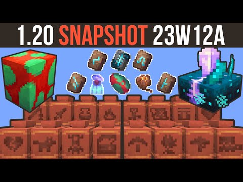 Minecraft 1.20 Snapshot 23W12A - Trail Ruins, Pitcher Plant &amp; Calibrated Sculk!